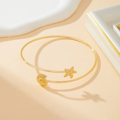 Starfish and Shell Arm Cuff