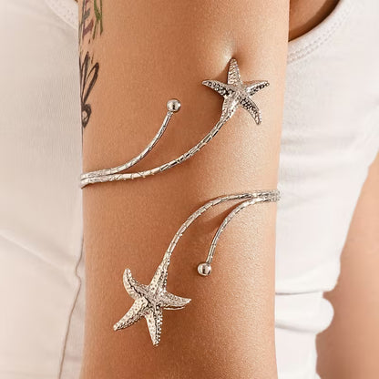 Gold Starfish Arm Cuff