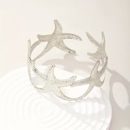 Silver Starfish Arm Cuff