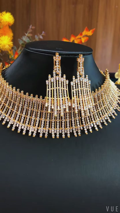 GODKI Luxury Cubic Zircon Bridal Jewelry Set