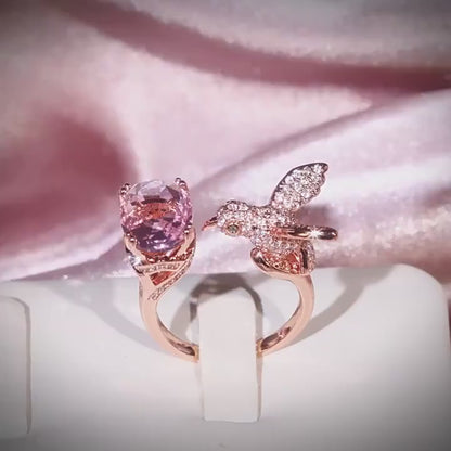 "Sunny" Hummingbird Ring