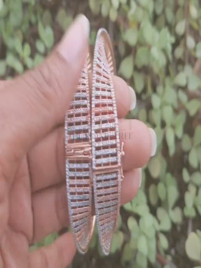 Rose Gold Glow Bangles