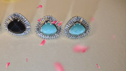 Triangle Stud Zircon Tops