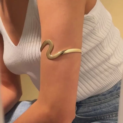 Wavy Snake Armlet Arm Cuff