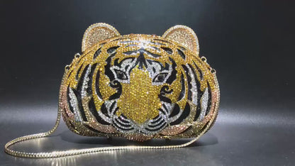 Tiger Crystal Clutch