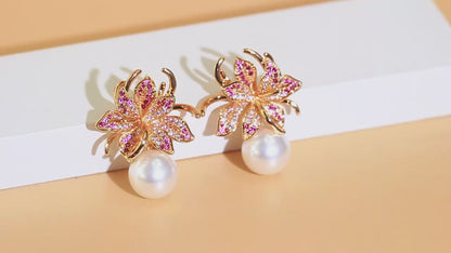 Gucci Flower Pearl Earrings