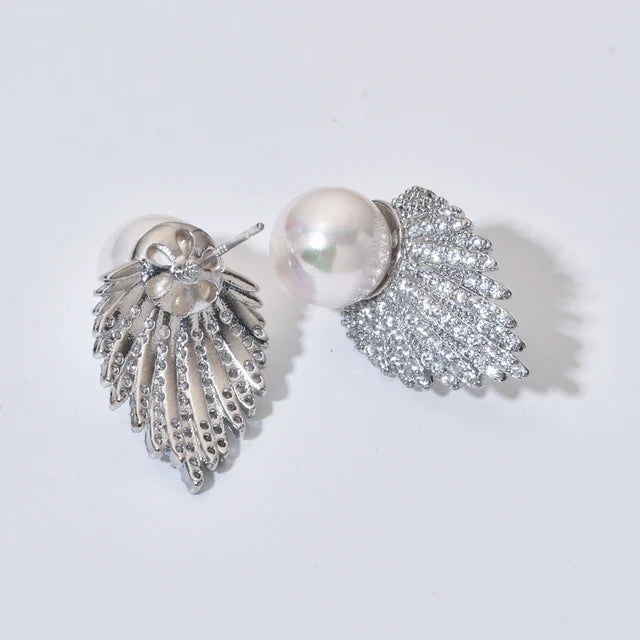 High quality Indian zircon with pearls tops