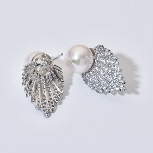 High quality Indian zircon with pearls tops