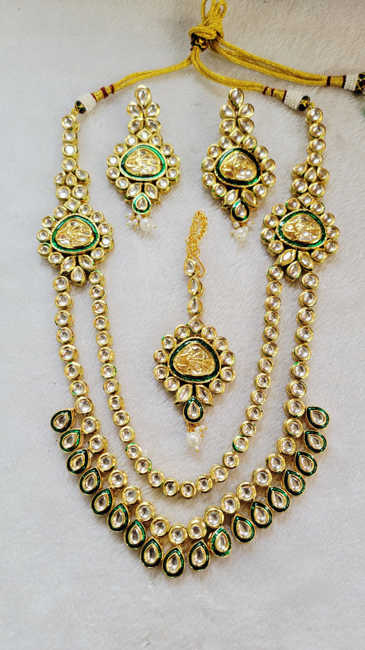 Kundan Polki Necklace Set