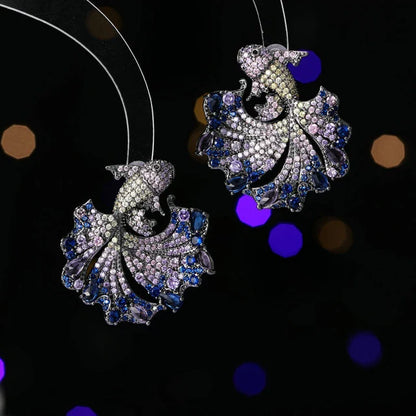 Crystal Betta Fish Earrings