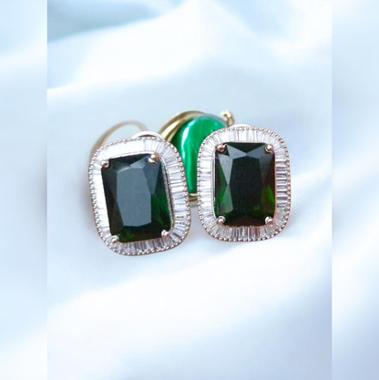 High Quality Rectangle Zircon Stud