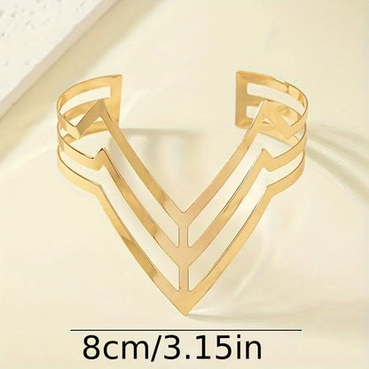 Gold Chevron Upper Arm Cuff
