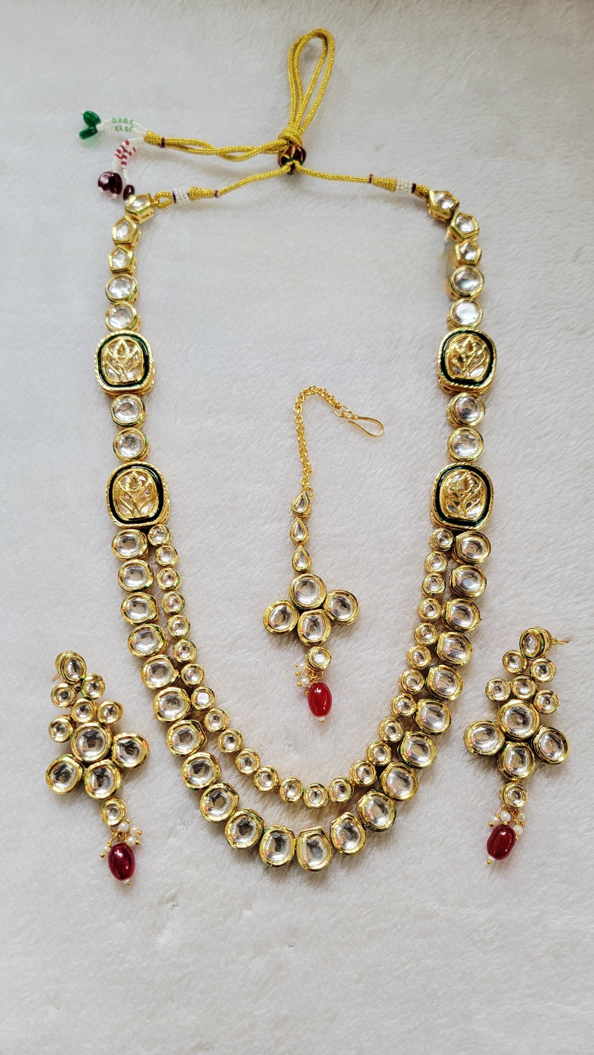 Dual Layered Kundan Necklace Set