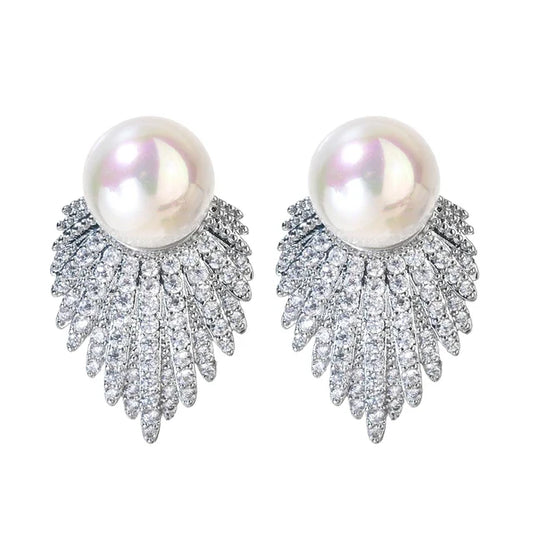 High quality Indian zircon with pearls tops