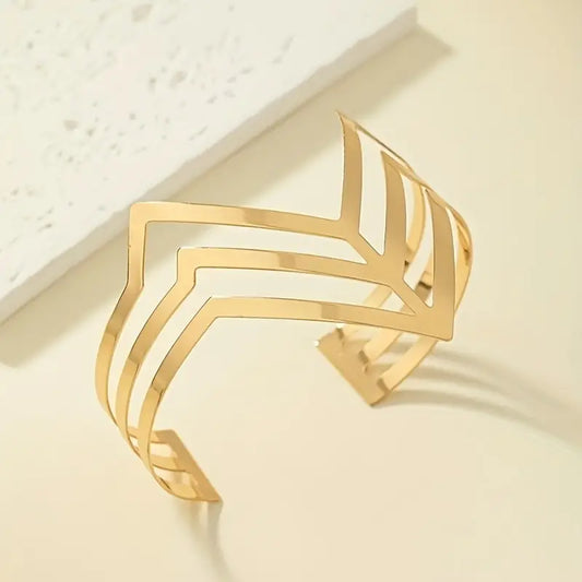 Gold Chevron Upper Arm Cuff