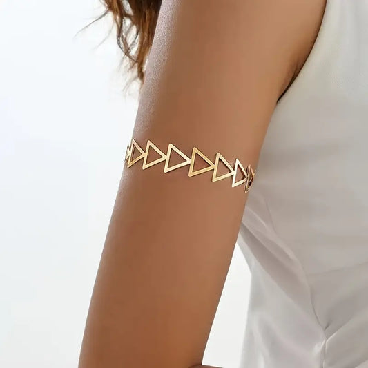 Hollow Triangle Armlet Adjustable Upper Arm Cuff
